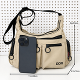 [Buy One Get One Free] Slim Nylon Belt Multi-Pocket Crossbody Handbag