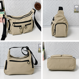 [Buy One Get One Free] Slim Nylon Belt Multi-Pocket Crossbody Handbag
