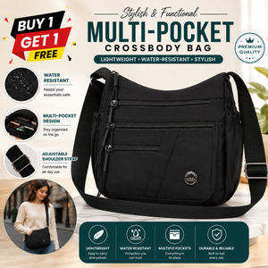 { BUY 1 GET 1 FREE OFFER } Crossbody Sling Bag with Multi Pocket