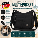 { BUY 1 GET 1 FREE OFFER } Crossbody Sling Bag with Multi Pocket