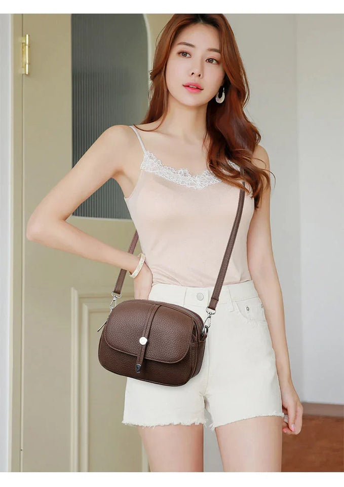 {Pack of 2} Women Solid Color The Shoulder & Crossbody Bag