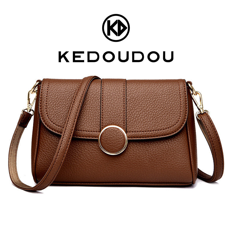 { PACK OF 2 COMBO }Women Crossbody Shoulder Bag, Classic Flap Purse