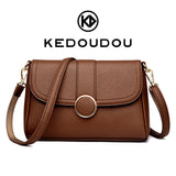 { PACK OF 2 COMBO }Women Crossbody Shoulder Bag, Classic Flap Purse