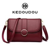 { PACK OF 2 COMBO }Women Crossbody Shoulder Bag, Classic Flap Purse