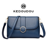 { PACK OF 2 COMBO }Women Crossbody Shoulder Bag, Classic Flap Purse