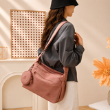 [Buy 1 Get 1 Free] Nylon Multi-Compartment Messenger Handbag